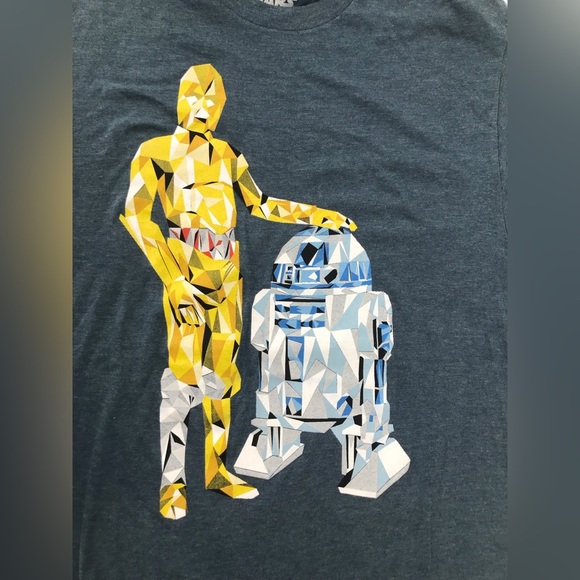 Star Wars Geometric C-3PO and R2-D2 Soft Tee - Picture 4 of 6